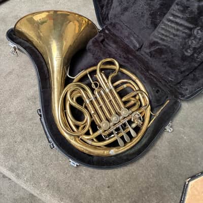 King H.N. White French Horn Double 1959? - Gold Laquer image 3