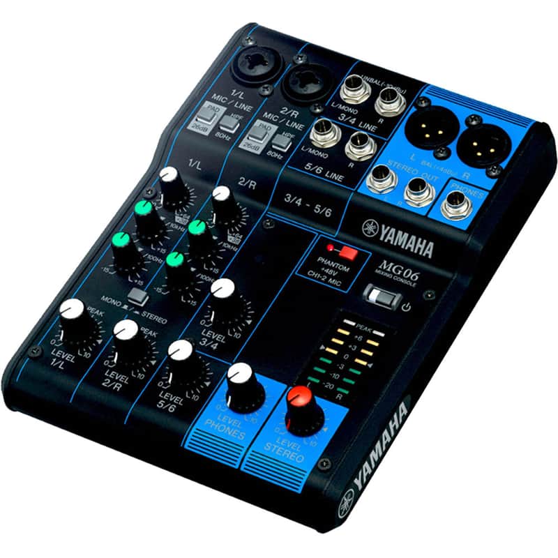 Yamaha MG06 6-input Stereo Mixer image 1