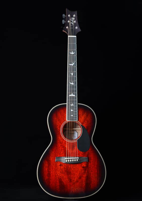 PRS SE P20E Tonare Parlor with Fishman Sonitone Pickup - Fire Red Burst image 1