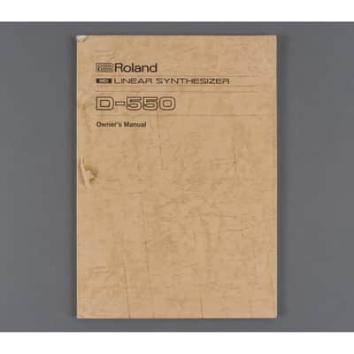 Roland D-550 Owner's Manual