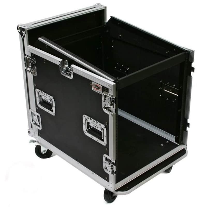 OSP 10-Space ATA Mixer Rack Road Tour Flight Case 12-Space Depth - MC12U-10 image 1