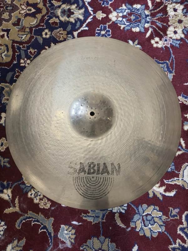 Sabian 21" HH Hand Hammered Raw Bell Dry Ride Cymbal - Brilliant image 1