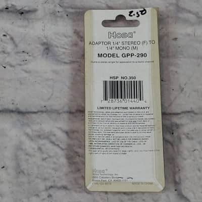 Hosa Technology Adaptor - 1/4in TRS Stereo F to 1/4in TS Mono Male image 2