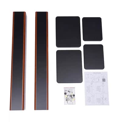 35.4-Inch Bookshelf Speaker Stands for Music Studios | Surround Sound Home Theater with Cable Management & Anti-Vibration Design image 8