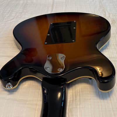 Danelectro 66BT Baritone Semi-Hollow Electric Guitar - 3-Tone Sunburst image 5