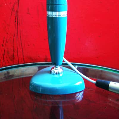 Vintage 1960's Lafayette PA-104 dynamic microphone w stand & cable Calrad Lafayette prop display # 1 image 4