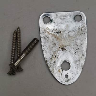 1974 Fender Neck Plate and Screws (M-446) image 2