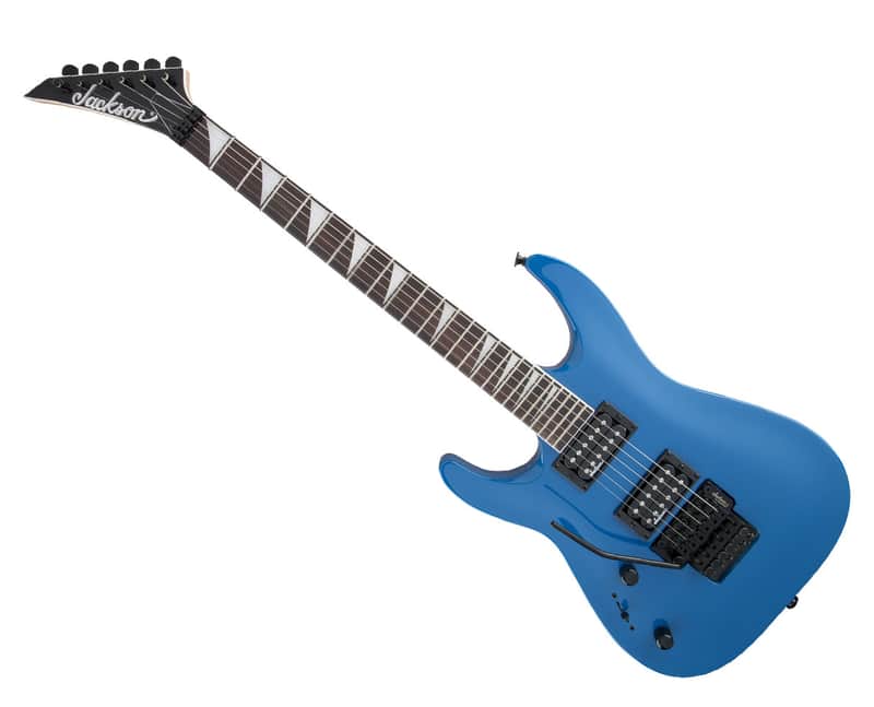 Jackson JS Series Dinky Arch Top JS32 DKA LH - Bright Blue w/ Amaranth FB image 1