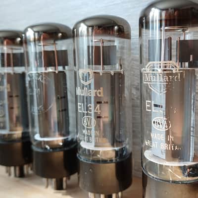 Exceptional ANOS MULLARD el34 XF2 matched quad Blackburn WELDED PLATE 6CA7 THE HOLY GRAIL for Hiwatt Orange Marshall image 4