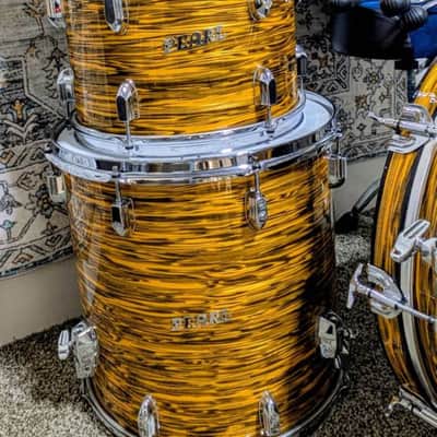 Rare 4pc Pearl Presidential Series - Sunset Ripple with Bass drum mount image 6