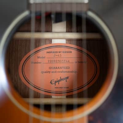 Epiphone Inspired By Gibson J-45 image 12