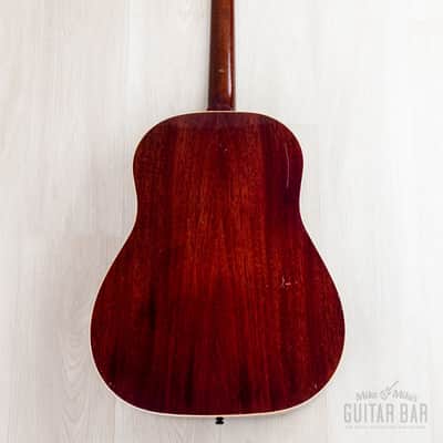 1961 Gibson J-45 ADJ Vintage Dreadnought Acoustic Guitar Cherry Sunburst w/ Case image 3