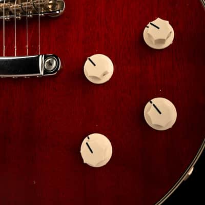 Vintage 1976 Hagstrom Swede Cherry Red Translucent With Case image 8