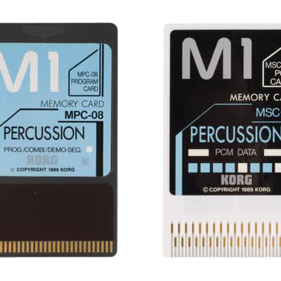 Korg M1 Percussion Card Set (Program Data MPC-08, PCM Data MSC-08)
