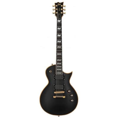 ESP LTD LEC1000VB Vintage Black Electric Guitar image 1