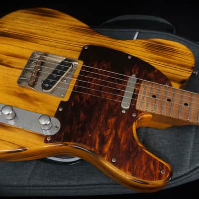 Patrick James Eggle Guitars Oz-T Tele in Torched Butterscotch w/ Roasted Flame Maple Neck image 6