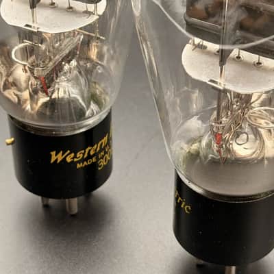 Western Electric 300B 1988 TESTED NOS Matched Pair DHT Vacuum Tube HI FI pair image 7