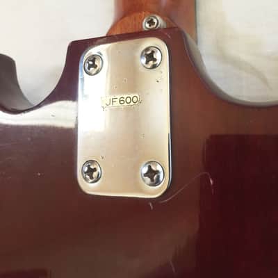Vintage Kinor SG Electric Guitar - 1969. Made in Japan. Transparent Cherry. image 9
