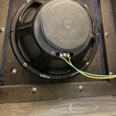 Jensen Trapezoidal Blue Sparkle Speaker cabinet with vintage 60’s C12N image 4