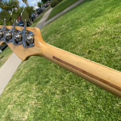 1974 Fender Jazz Bass Candy Apple Red with Maple Neck w/ Original Case 8.7 lbs image 13