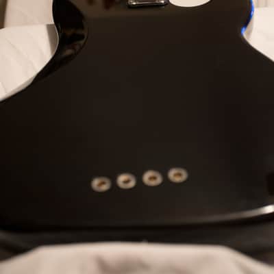 Left Handed Vintage Gibson Epiphone Accu-bass 1994 Black Lefty image 2