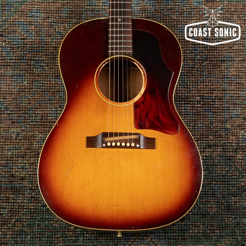 1967 Gibson LG-1 Acoustic Guitar with original Chipboard Alligator Case image 1