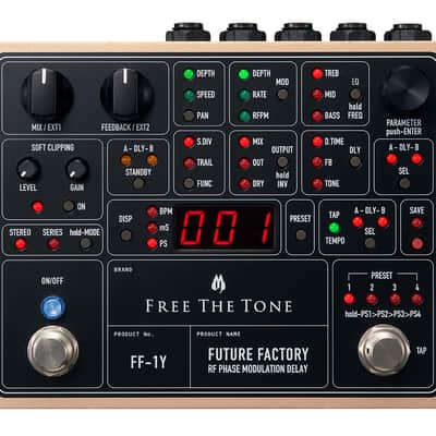 Free The Tone FF-1Y Future Factory RF Phase Modulation Delay Pedal image 1