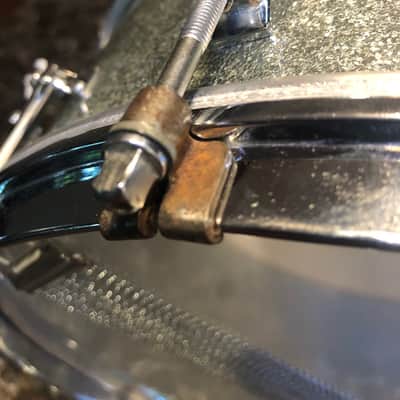 Gretsch Dixieland 5.5 x 14 3 ply Snare Late 50's - Silver Sparkle image 17