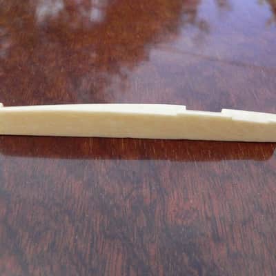 Aged Bone Saddle for 6 String Acoustic guitar 72mm x 12mm high x 3mm thick image 2