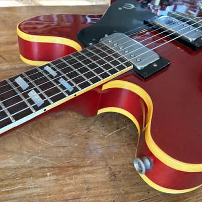Epiphone  Riviera Blue Label  1971-75 - Cherry VIDÉO image 12