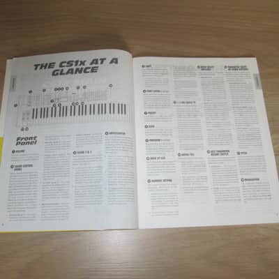 Yamaha CS1x Synthesizer Original Owner's Manual + Data List '96- Synthesizer Brochure/Catalog image 4