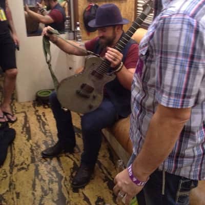 Schroeder WWII GI Radio Lane Guitar & Travel Guitar SET owned by Zac Brown Band image 3