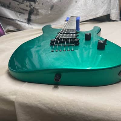 Jackson Professional Series Dinky Reverse HSH Guitar w/Seymour Duncan bridge pickup Green image 8