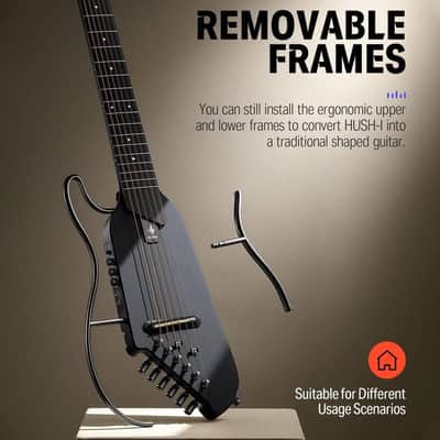 SPECIAL OFFER!! Donner HUSH-I Guitar ~ Black image 3