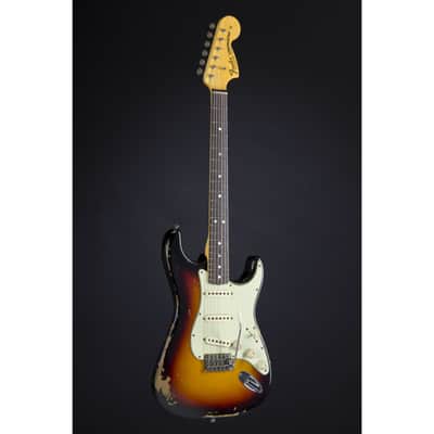 Fender '68 Strat Relic Michael Landau Signature 3-Color Sunburst - Custom Electric Guitar image 8