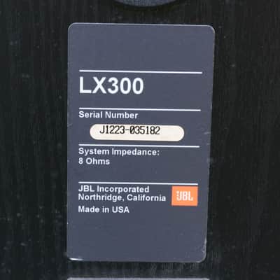JBL LX300 2-Way 8Ω Speakers Pair image 6