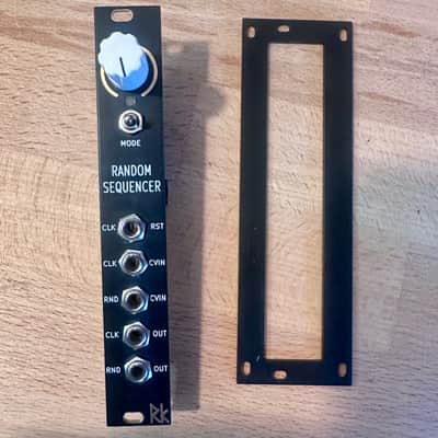 Rat King Modular Random Sequencer W/ Solid Black matte 4hp 3u to 1u Intellijel format adapter and screws/nuts included image 1