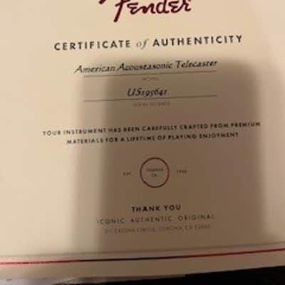 Fender American Acoustasonic Telecaster 2019 - Present - Natural image 4