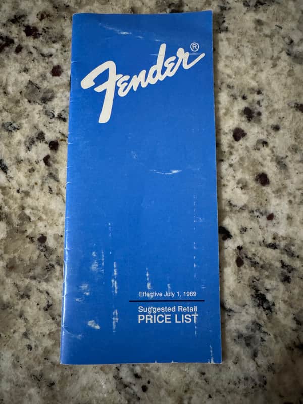 Fender Price List