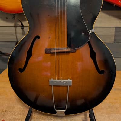 1951 Gibson TG-50 Tenor Archtop Acoustic Guitar Sunburst NO Repairs W/Case image 2