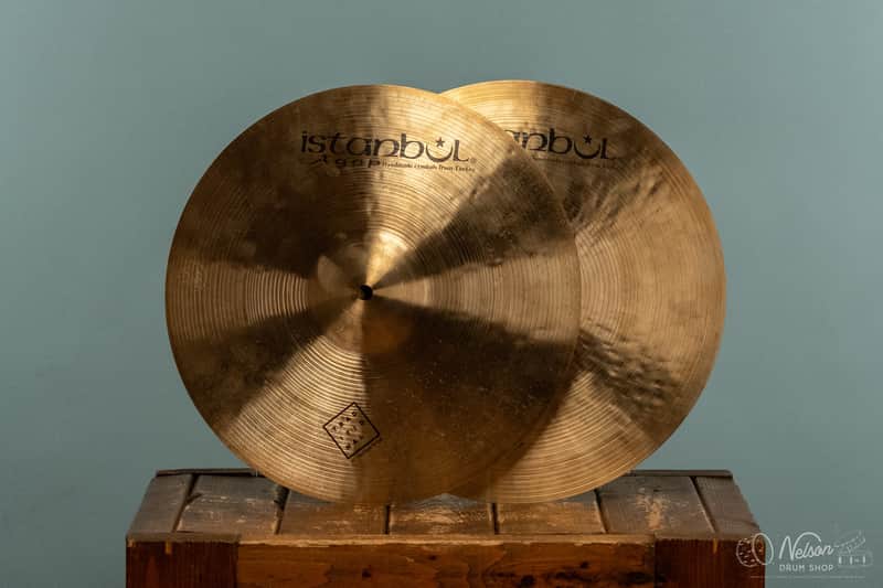Used Agop Traditional Medium Hi-Hats 14" image 1