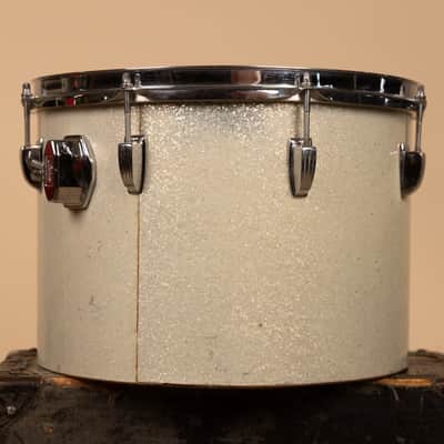 1970s Ludwig 10x14 Silver Sparkle Concert Tom image 4