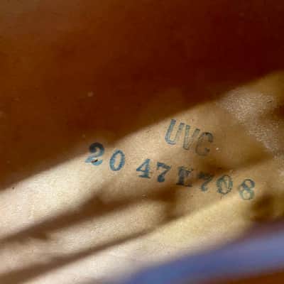 Silvertone H708 by Harmony Acoustic Archtop Guitar 1947 - Sunburst image 23