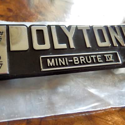 Polytone 'Mini-Brute' IV, 1970s - Metal Amplifier Badge image 3