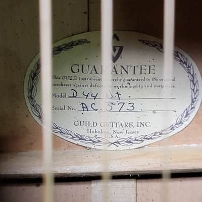 Video Demo Vintage RARE 1967 Guild D-44 NT Spruce Pearwood Dreadnought Acoustic Guitar Pro Setup New String Original Hard Shell Case image 4