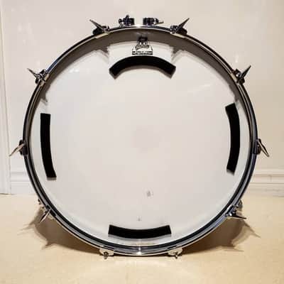 VTG 1970 PEARL 22"x14" Gold Satin "Phenolic" Bass Drum 10 Lug - A+ Ultra Clean image 9