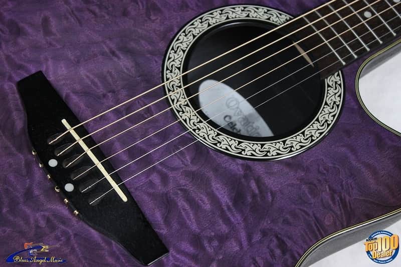 Ovation Celebrity CK057 Acoustic-Electric Guitar, Purple, Violet