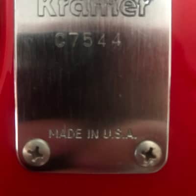 American Kramer Pacer Deluxe 1984 Red, Floyd Rose. C Plate. Great condition! image 5
