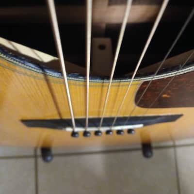 Aria GR30 Acoustic Guitar~Gallagher~Large Soundhole~Bluegrass~Rosewood~Solid~w/Hard Case~Video~Japan~70's image 6