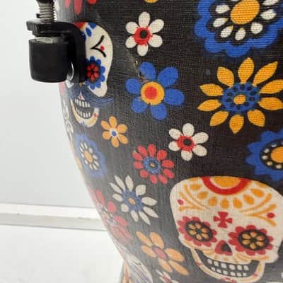 Meinl Alpine Synthetic Djembe 12" Day of the Dead image 4